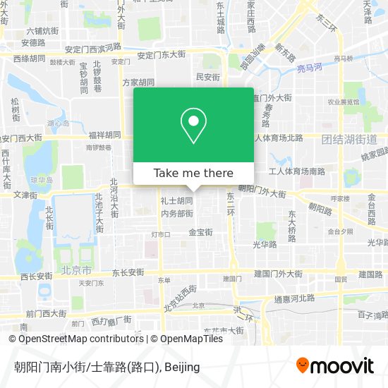 朝阳门南小街/士靠路(路口) map