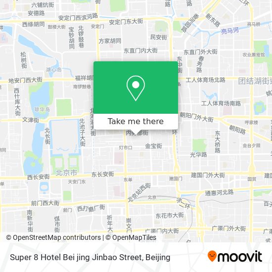Super 8 Hotel Bei jing Jinbao Street map
