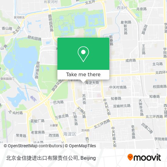 北京金信捷进出口有限责任公司 map