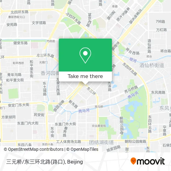 三元桥/东三环北路(路口) map