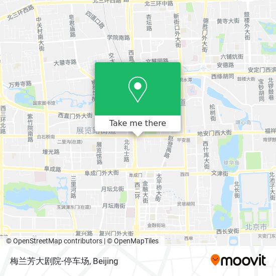 梅兰芳大剧院-停车场 map