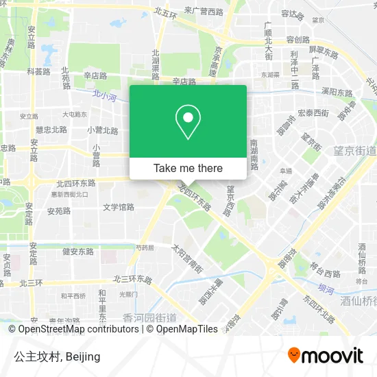 公主坟村 map