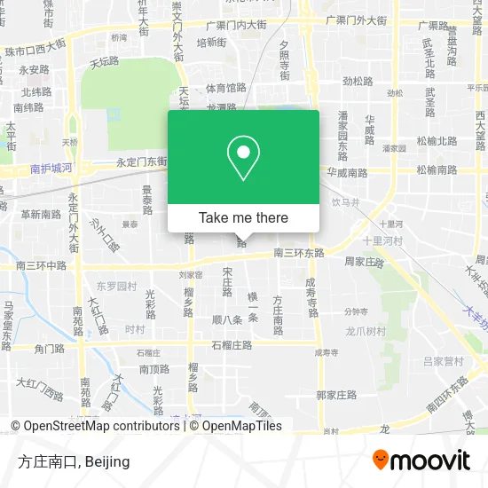 方庄南口 map