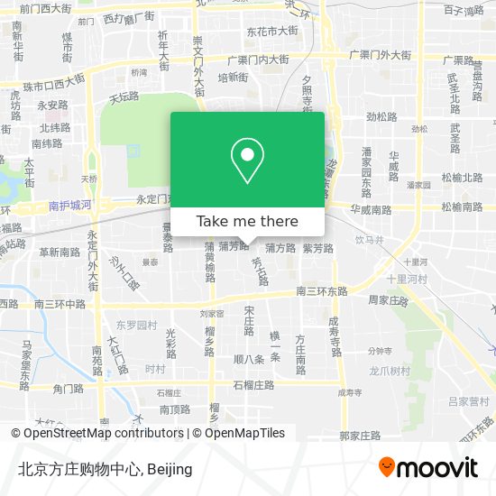 北京方庄购物中心 map