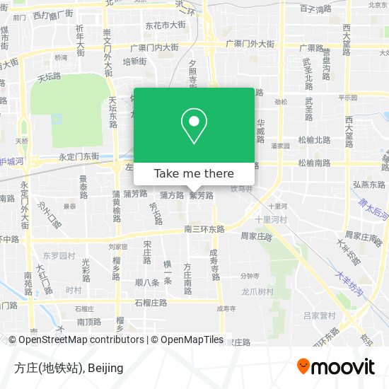 方庄(地铁站) map