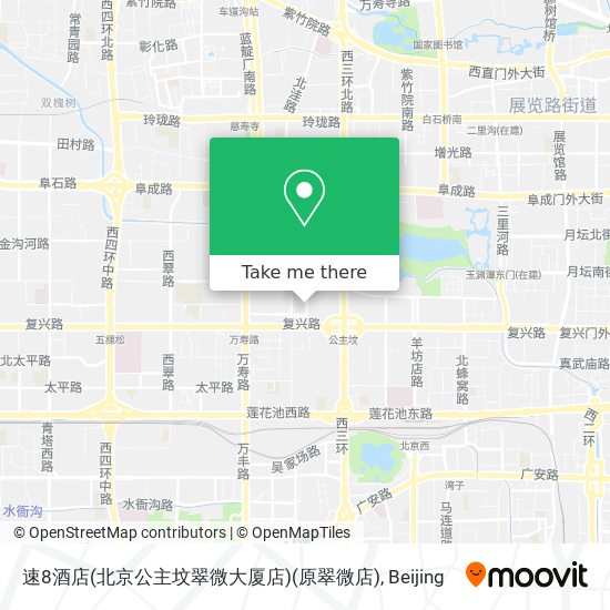 速8酒店(北京公主坟翠微大厦店)(原翠微店) map