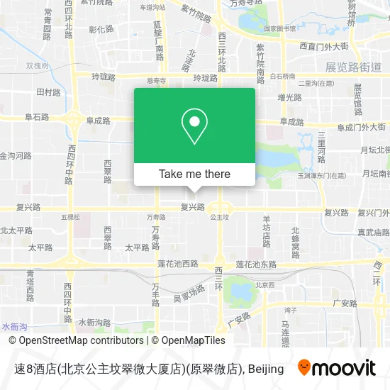 速8酒店(北京公主坟翠微大厦店)(原翠微店) map
