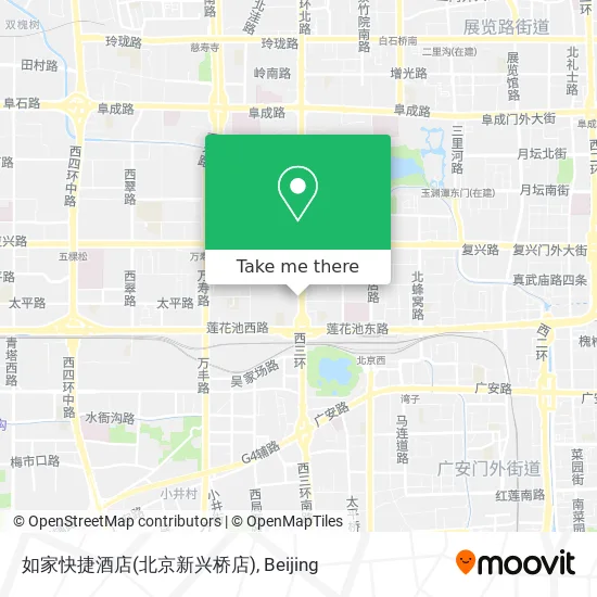 如家快捷酒店(北京新兴桥店) map