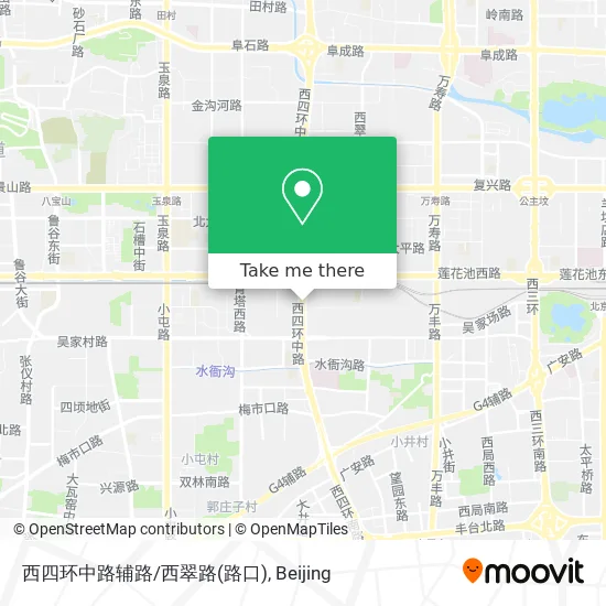 西四环中路辅路/西翠路(路口) map