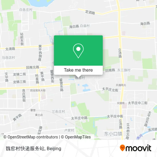 魏窑村快递服务站 map