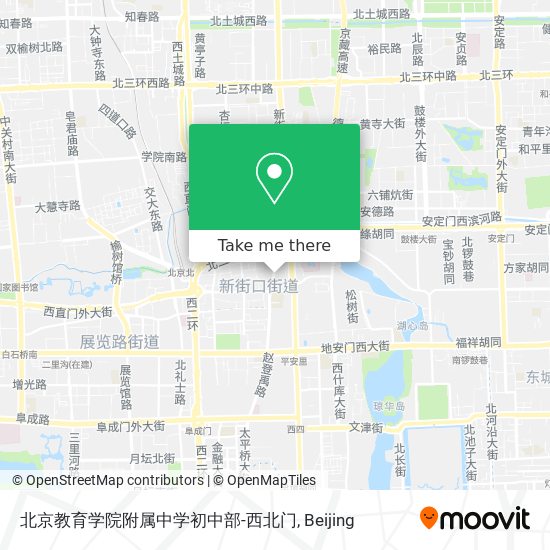 北京教育学院附属中学初中部-西北门 map