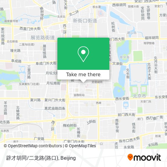 辟才胡同/二龙路(路口) map