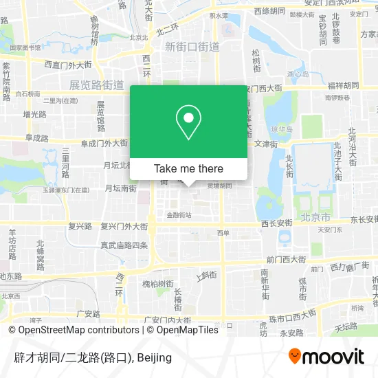 辟才胡同/二龙路(路口) map