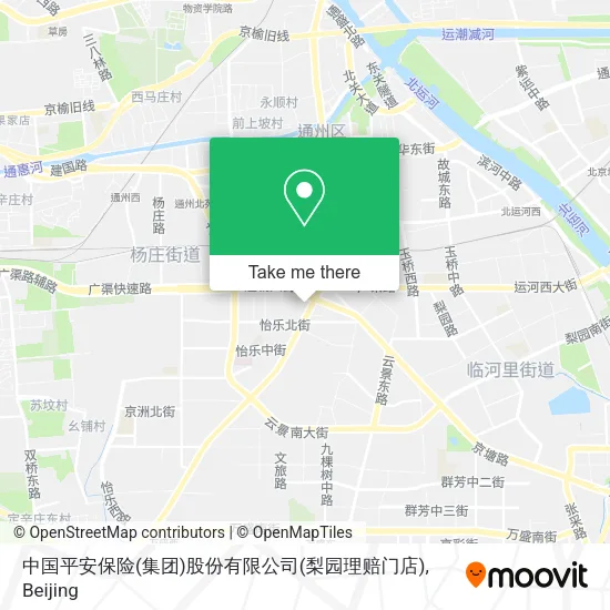 中国平安保险(集团)股份有限公司(梨园理赔门店) map