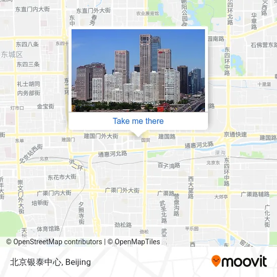 北京银泰中心 map