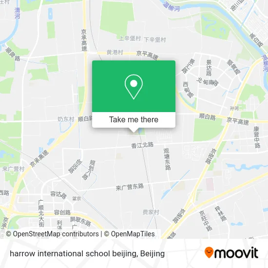harrow international school beijing map