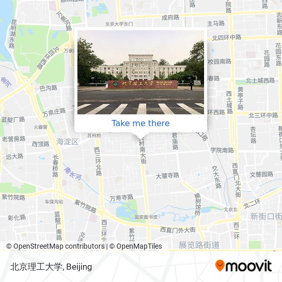 北京理工大学 map