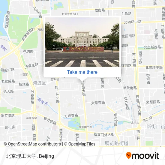 北京理工大学 map