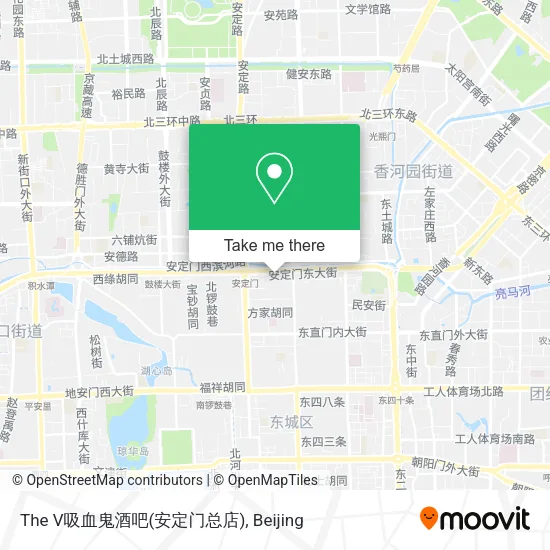 The V吸血鬼酒吧(安定门总店) map