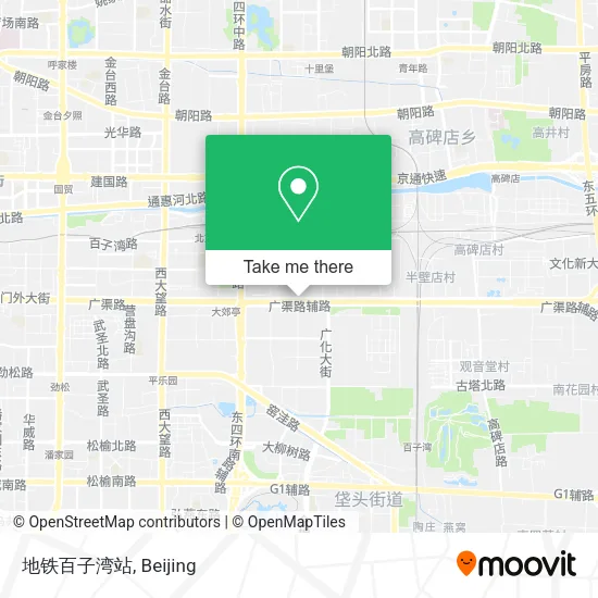 地铁百子湾站 map