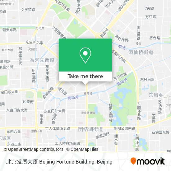 北京发展大厦 Beijing Fortune Building map