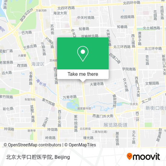 北京大学口腔医学院 map
