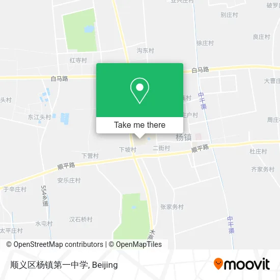 顺义区杨镇第一中学 map