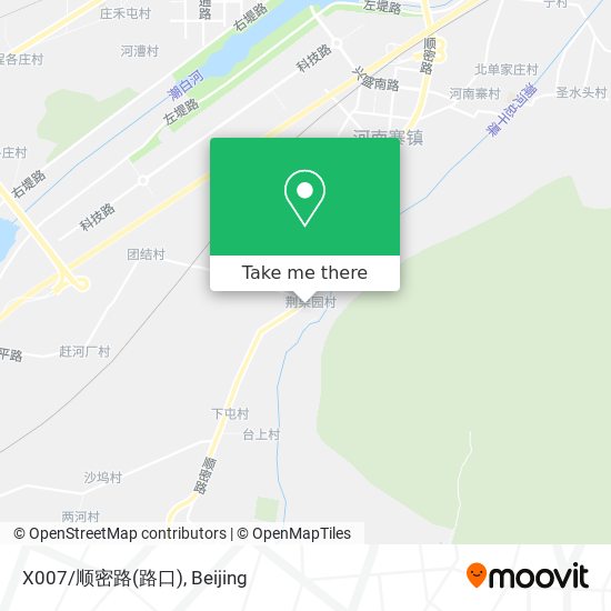 X007/顺密路(路口) map