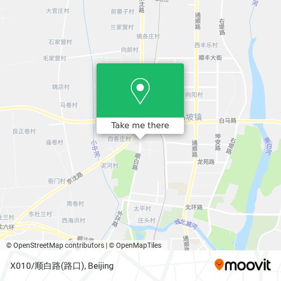 X010/顺白路(路口) map