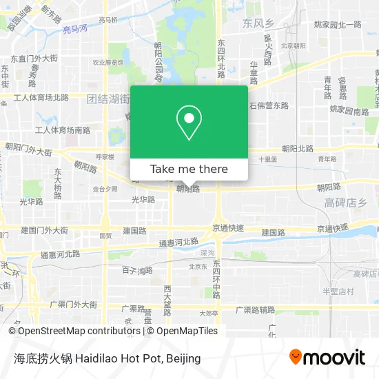 海底捞火锅 Haidilao Hot Pot map