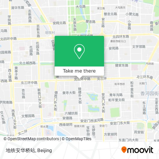 地铁安华桥站 map