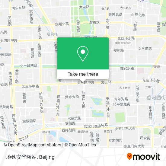 地铁安华桥站 map