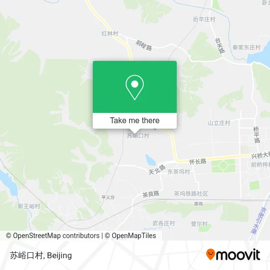 苏峪口村 map