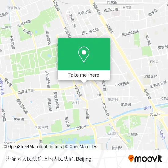 海淀区人民法院上地人民法庭 map