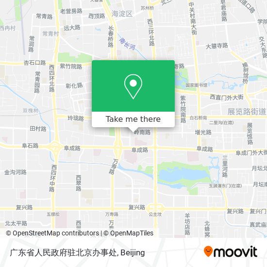 广东省人民政府驻北京办事处 map