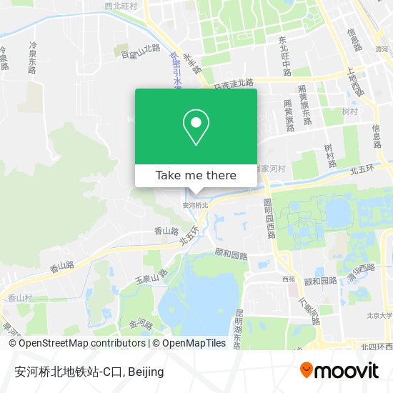 安河桥北地铁站-C口 map