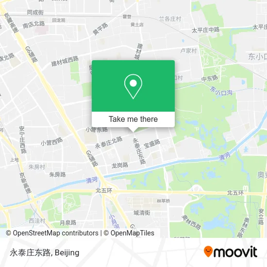 永泰庄东路 map