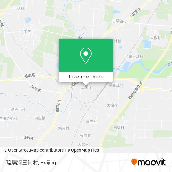 琉璃河三街村 map
