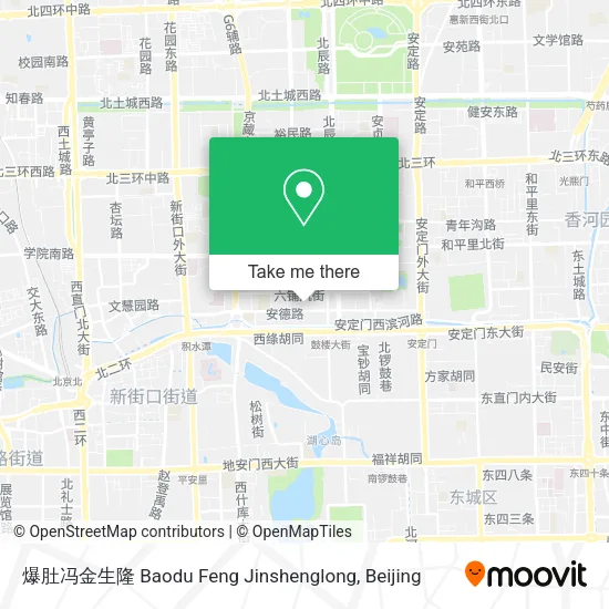 爆肚冯金生隆 Baodu Feng Jinshenglong map