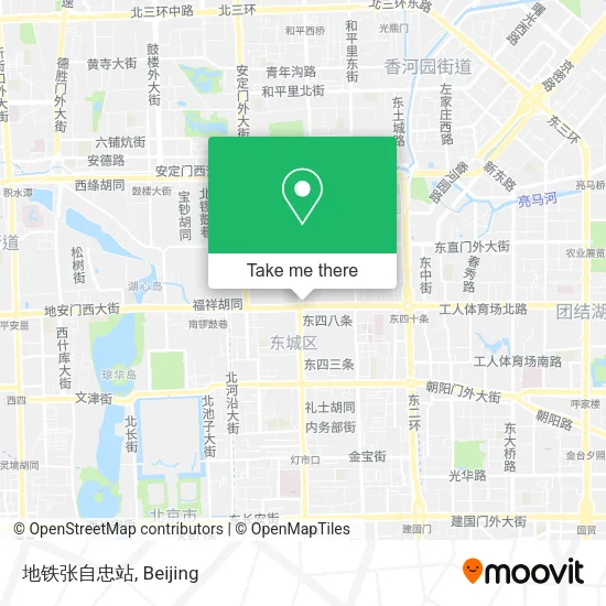 地铁张自忠站 map