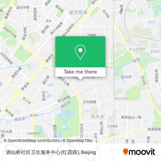 酒仙桥社区卫生服务中心(红霞路) map