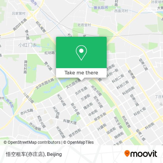 悟空租车(亦庄店) map