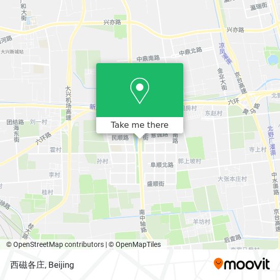 西磁各庄 map