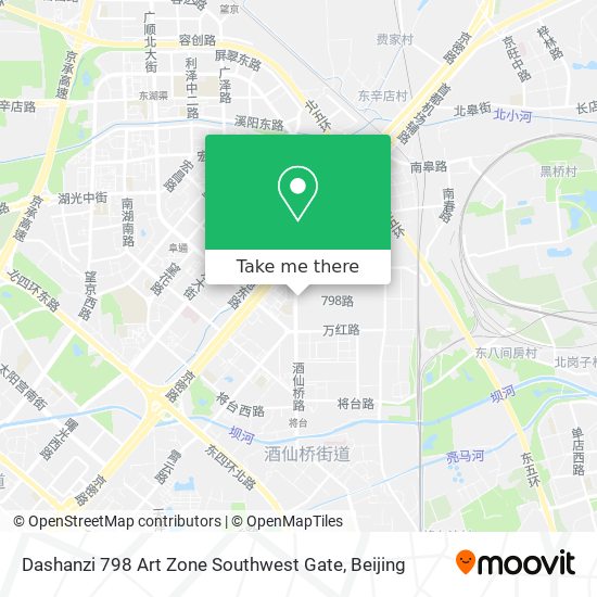 Dashanzi 798 Art Zone Southwest Gate map