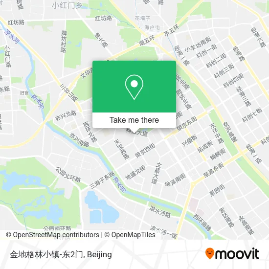 金地格林小镇-东2门 map