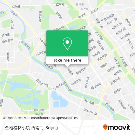金地格林小镇-西南门 map
