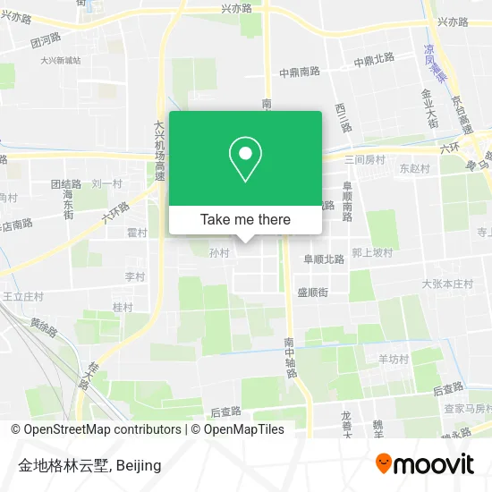 金地格林云墅 map