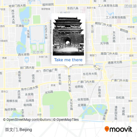崇文门 map