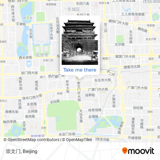 崇文门 map