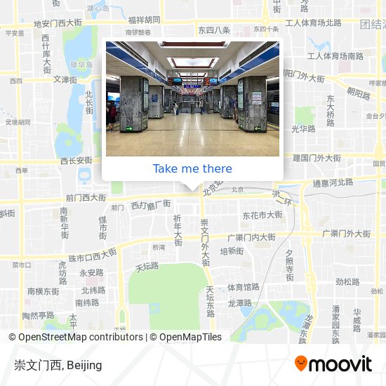 崇文门西 map
